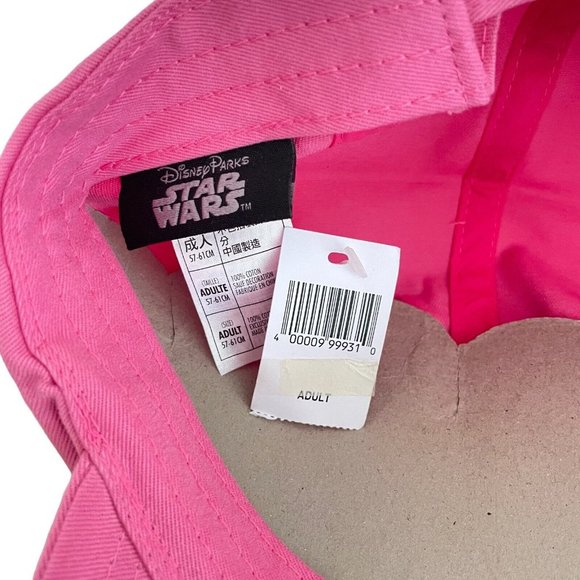 Disney Parks Star Wars Sequined Rebel Pink Baseball Cap Hat One Size NWT main image 5